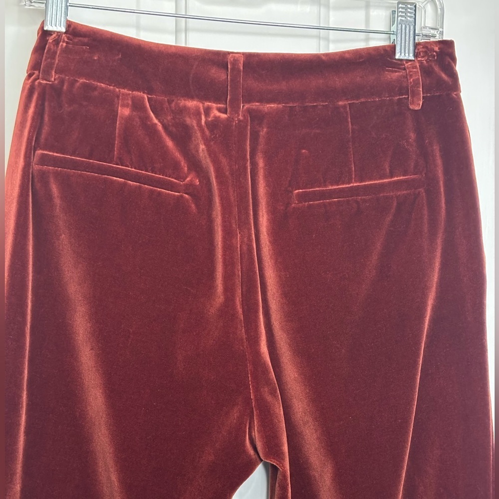NWT LA DoubleJ Rich Coat 24-7 Velvet Solid Pants in Terracotta size S - Picture 11 of 14